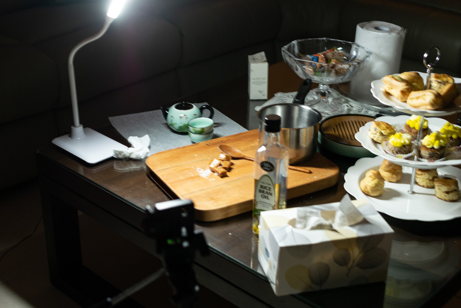 photo and filming setup